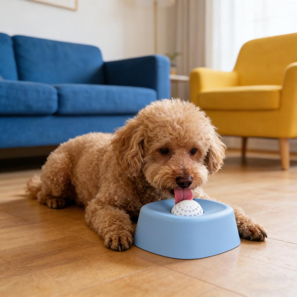 Slow-Feed Licking Bowl, Spill-Proof Snack Licking Bowl, Dog Licking Ball, Bone Broth and Yogurt Snack Dispenser