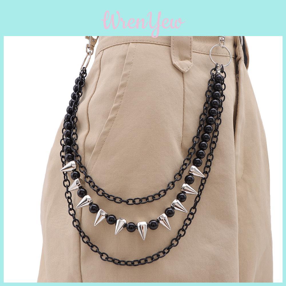 Hip Hop Metal Waist Chain With Multilayer Beads For Men And Women Summer Fashion