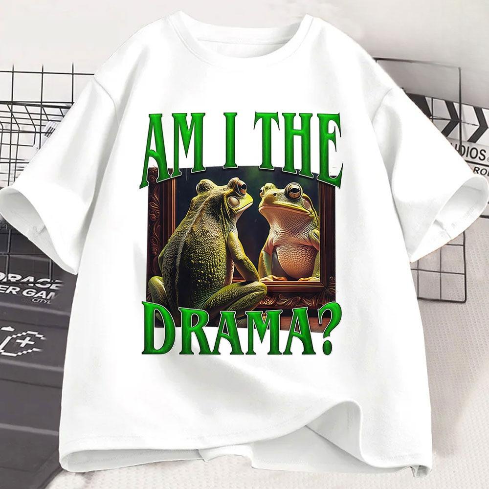 Soy el dramaLadiesfashionable summer round neck Tshirt short sleeve