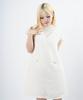 STARRYEYED Perlen-Taschen-Tweedkleid (beige)