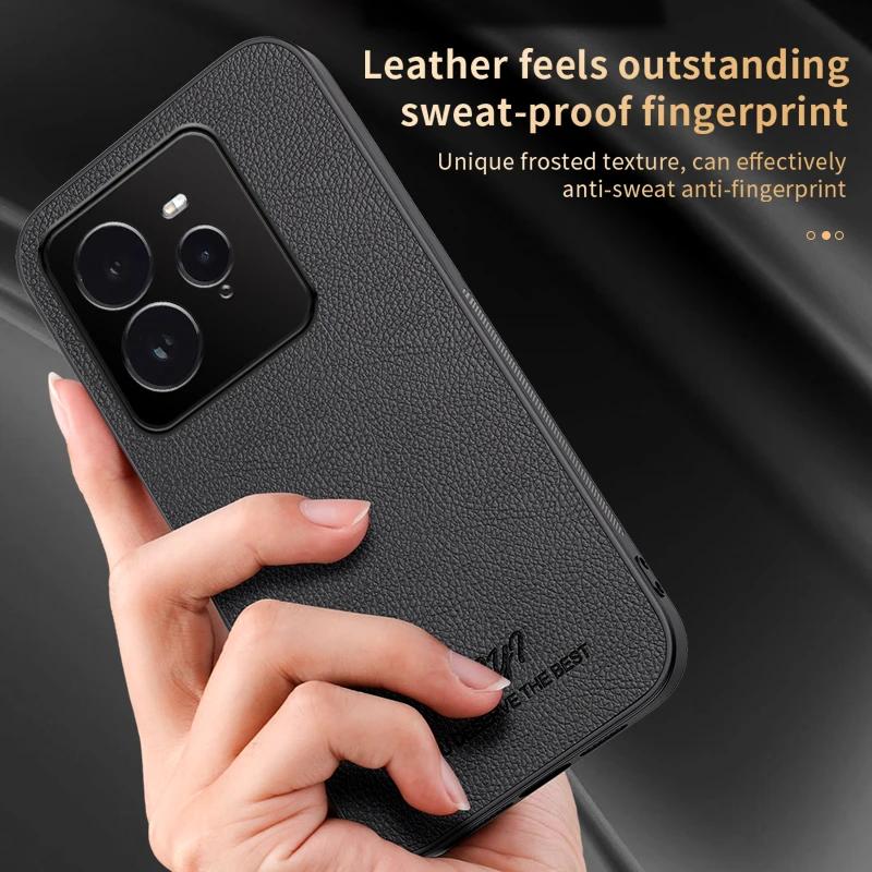 Car Magnetic Cover for Realme GT 7 Pro Luxury Leather Matte Soft Frame Protective Back Case for OPPO Realme GT7 Pro GT7Pro Capa