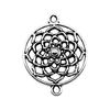 Filigree Diamond Shaped Connectors Ornate Multi Loop Links For Jewelry