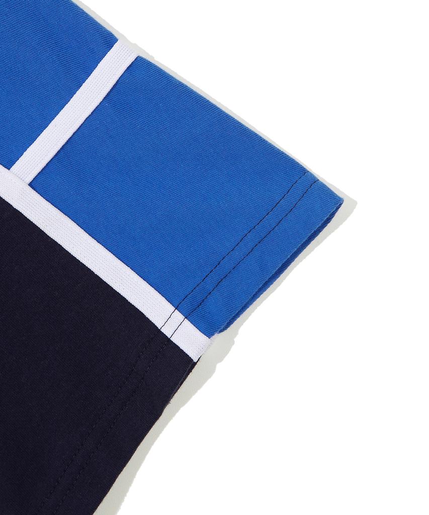 YALE 01 Bulldogs Color Taping Tee Navy