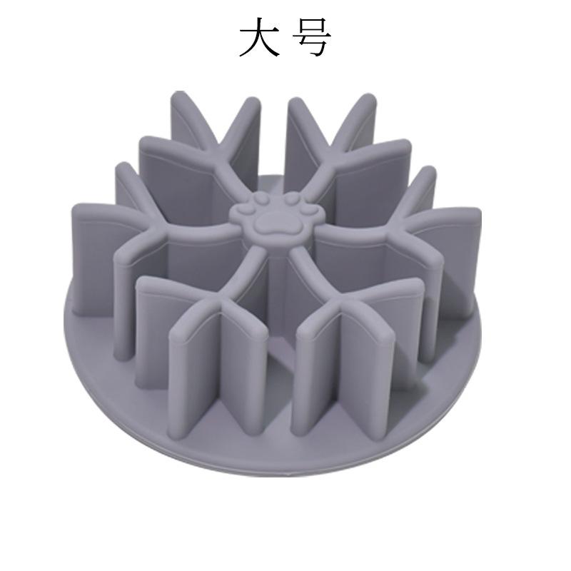 Pet Slow Feeder Bowl Silicone Material Non-Toxic Strong Suction Base Anti-Choking Design Durable Easy to Clean Suitable for Various Pets