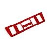Red Carbon Fiber Center Console AC Switch Panel Cover For BMW X5 E53 2000-2006