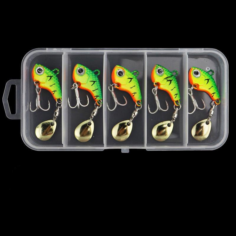 Boxed Metal VIB Spinner Lure for Sea & Freshwater Fishing.