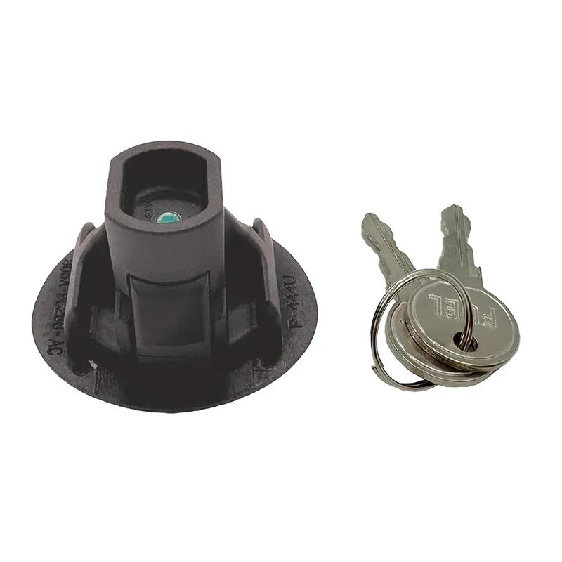 Fit For Ford Fiesta Focus F-150 Car Fuel Gas Tank Locking Cover Cap With Keys Auto Accessories Plastic Black #8U5Z-9C268-B