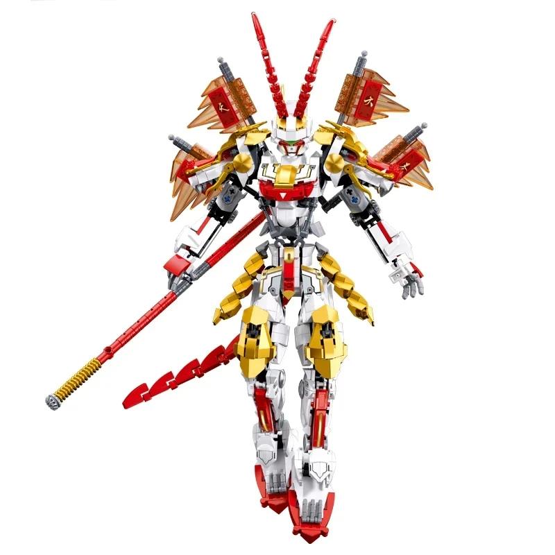 Mech Robot Model Building Blocks Toy Set Creativity Movies Action Figure Warrior DIY Assemble Bricks Toys for Children Gifts