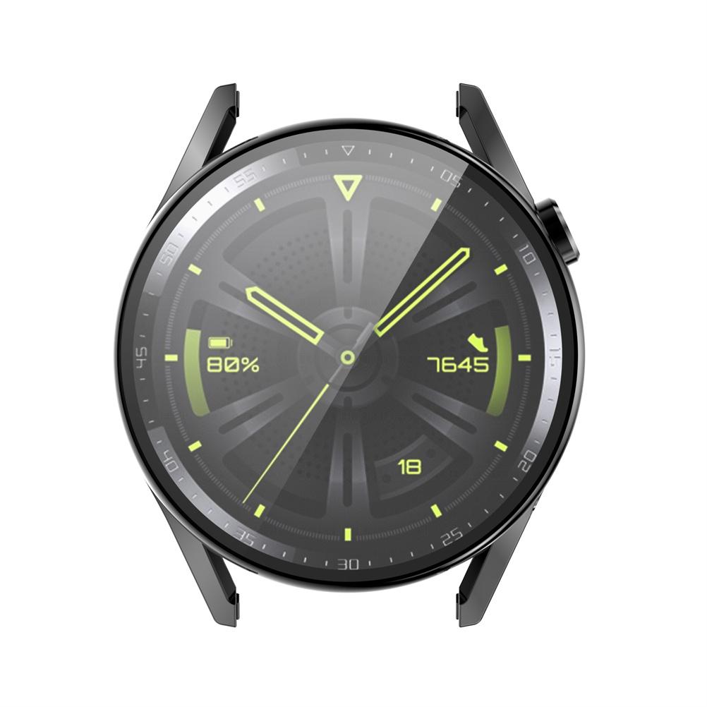 PC Frame Tempered Glass Case Compatible for Huawei Watch GT3 42mm 46mm Smartwatch Shockproof  Covers