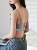 Strapless non-slip gathered big breasts show small tube top spring and summer thin invisible steel ring anti-light bra