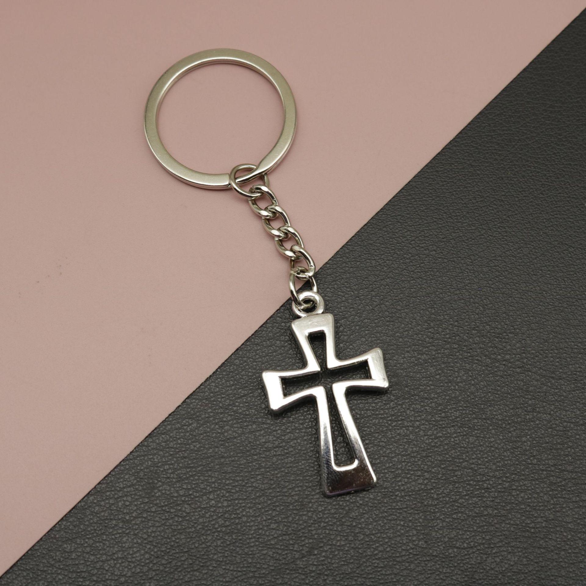 Cross Keychain Pendant - Stylish Foreign Trade Ornament 1353