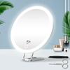 6 Inch Magnifying Mirror with Light 5-30X Portable Travel Magnified Mirror with 360° Adjustable Stand and Suction Cup