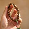Exquisite Carving Bracelet: Agarwood, Imitation Beeswax, Turquoise & Hetian Jade