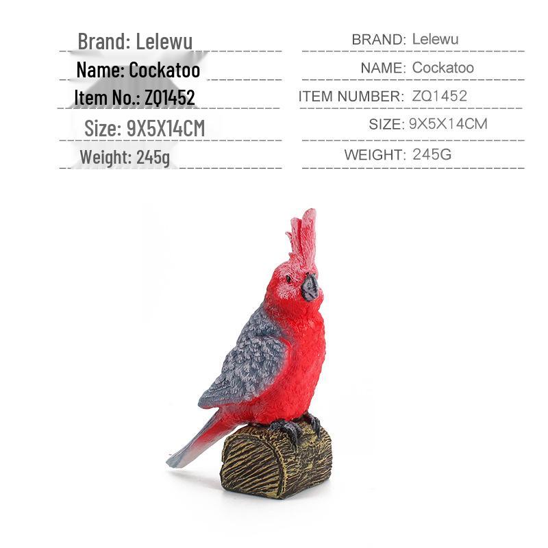 Top-Selling Static Parrot Models: Budgerigar, Macaw & Cockatoo Figurines