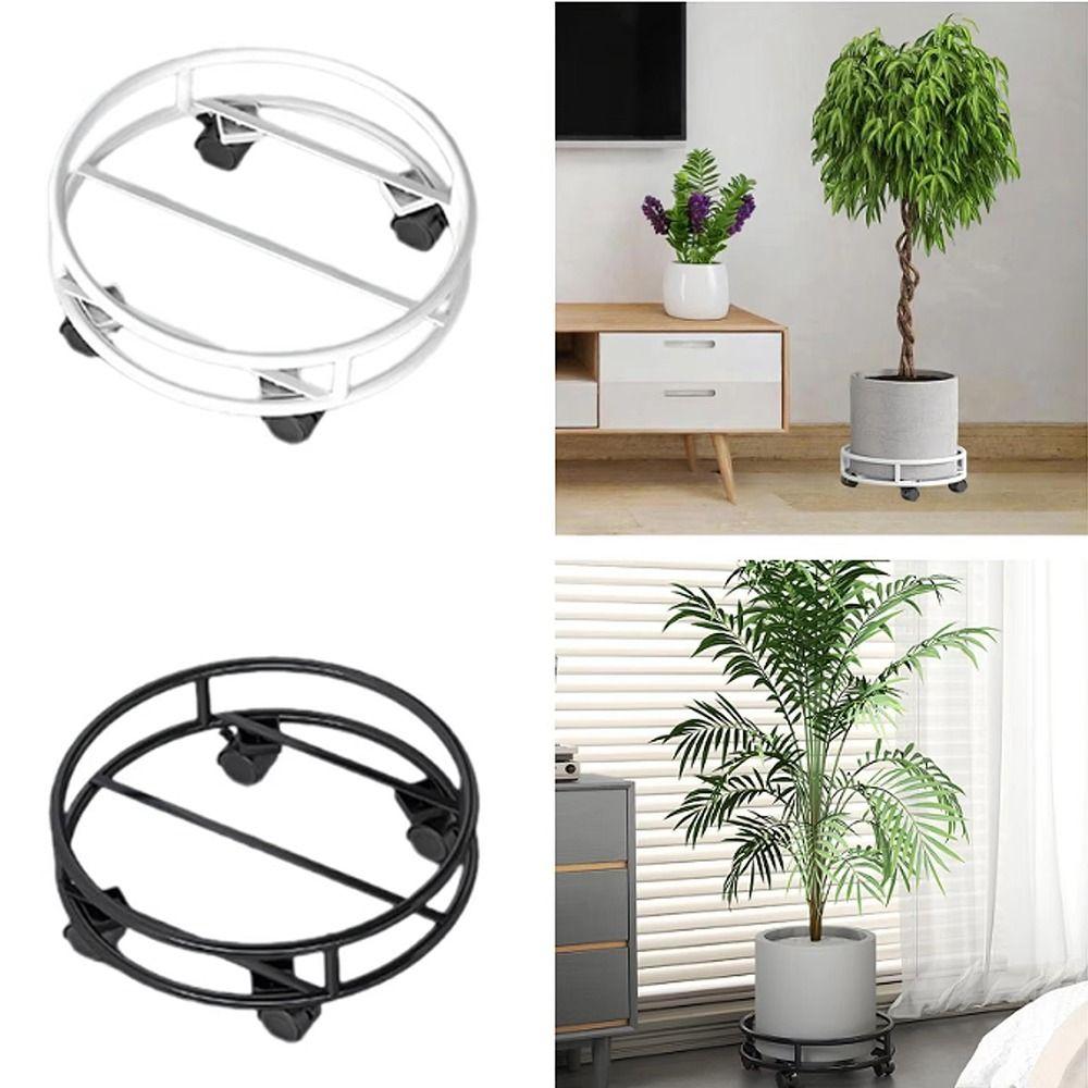 with Wheels Rolling Plant Pot Stand Sturdy Construction Flower Pot Holder  Home Decor