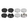 4Pcs 60mm ABS Universal Wheel Hub Center Caps Snap-in Cover  Cars Trucks Anti-Falling UV Resistant Black Silver Auto Accessories