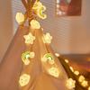 1 PACK Rainbow Star Cloud String Lights LED Decorative Fairy Light Battery Powered Lights Twinkle Lights For Party Bedroom Decor