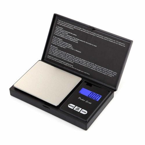 QBeau Portable Digital Scale with Tare Function, 0.01g-500g Precision Scale, Commercial Use (Japanese Instruction Manual Included)