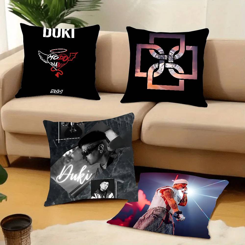 1PC Rapper D-Duki Pillow Case Square Bedroom Sofa Leisure Comfort Cushion Car Home Decoration