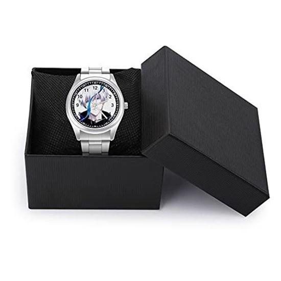 Jujutsu Kaisen Gojo Satoru Wristwatch Stainless Steel Watch Fashion Casual Lightweight Simple Dial Easy Read Unisex