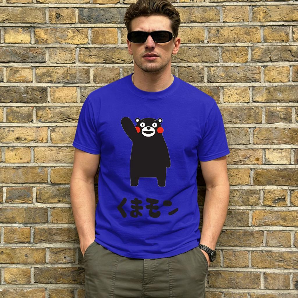 Satanic Bear Pure Cotton Tshirt For Couple Beach Vintage T Shirts Oneck Hip Hop Tee Shirt Oversize Design Tops