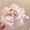 Flower Hair Clip Slip Resistant Design Lightweight Hairpin For Women Girls Soft Feel Wear