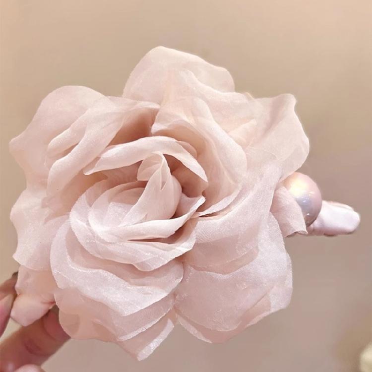 Flower Hair Clip Slip Resistant Design Lightweight Hairpin For Women Girls Soft Feel Wear