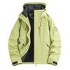 Mens 3-in-1 Waterproof Windproof Outdoor Hiking Jacket With Removable Fleece Liner Layered Coat