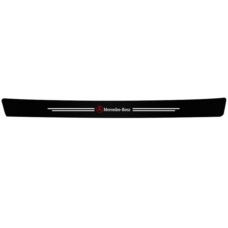 CRG1 Carbon Fiber Car Door Threshold Protector Stickers Waterproof For Mercedes Benz AMG Smart W205 C300 W203 W206 W108 W124 W126