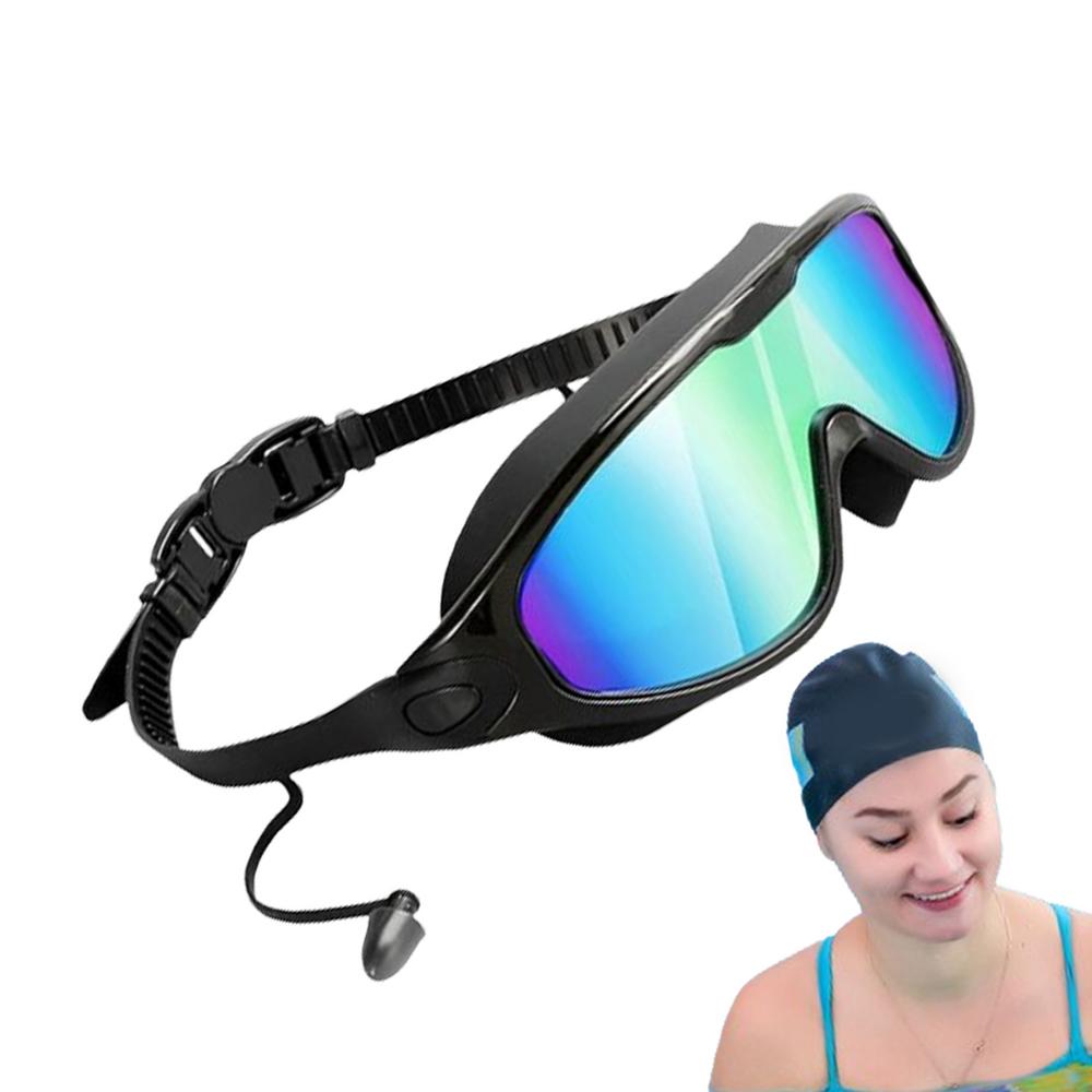 

Женские очки для плавания, регулируемые очки для плавания с защитой от ультрафиолета для мужчин и женщин, очки для плавания без просачивания воды с широким обзором