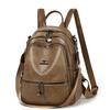 PU Backpack Women's Outdoor Travel Backpack Multi-function Shoulder Bag