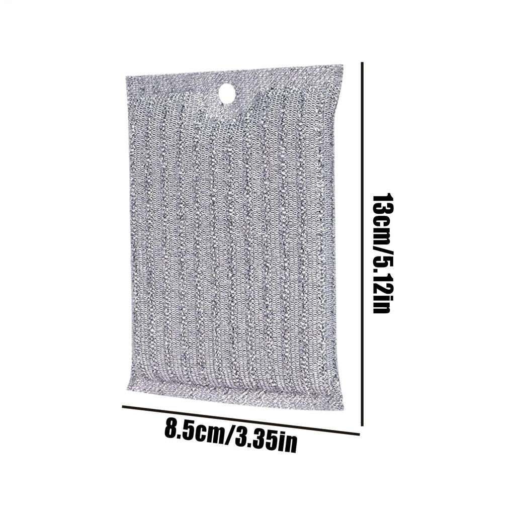 Draht-Spülschwamm 4 Stück Saugfähige Scheuerschwämme Wiederverwendbar Kratzfrei Draht-Spültuch Für Restaurant Haus Küche Herd Pfanne Topf