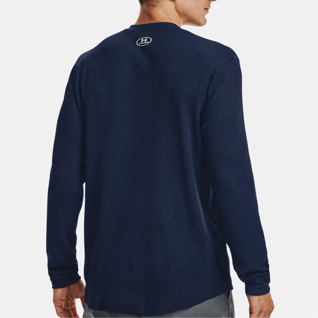 Under Armour Casual Training Retro Football Sports Long Sleeve T-Shirt Men Tops Dark-Blue 1302356-408