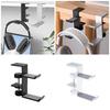 Aluminum Alloy Headphone Stand Display Holder Rack Clip on Designing for Desk Space Saving and Easy Installation
