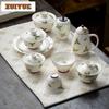 2pc/lot Hand-painted Osmanthus Teacup Traditional Tea Bowl Tea Pair Tea-tasting Smelling Cup Jianzhan Master Cups Drinkware 65ml