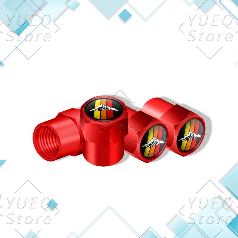 4Pcs Three-color Emblem Logo Car Wheel Tire Valve Stem Caps For Toyota TRD Tacoma Tundra 4Runner Highlander RAV4 Tyre Covers
