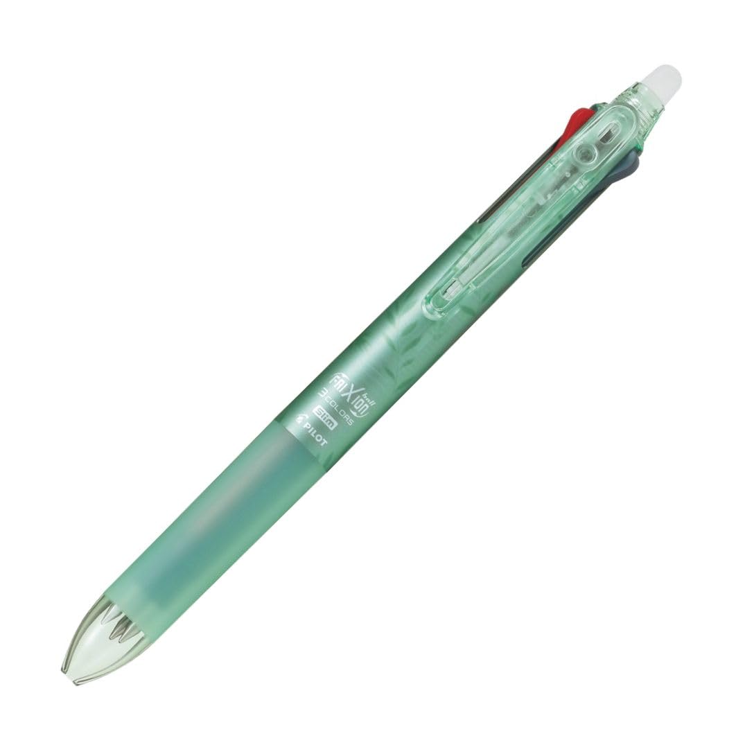 Pilot FriXion Ball 3 Slim Erasable Ballpoint Frost Green 0.5mm Tri-Color Pen, (LKFBS60EFDFRG)