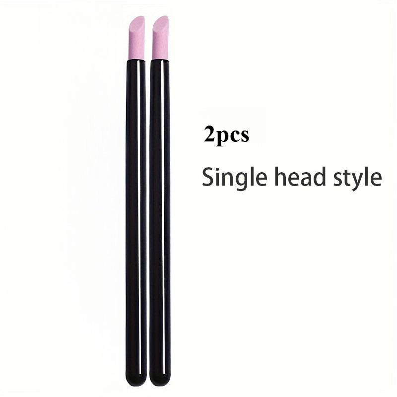 

2PCS Double-Ended Quartz Nail Tool, Single & Double Design for Smooth Manicure Creation, Professional Nail Art Instrument