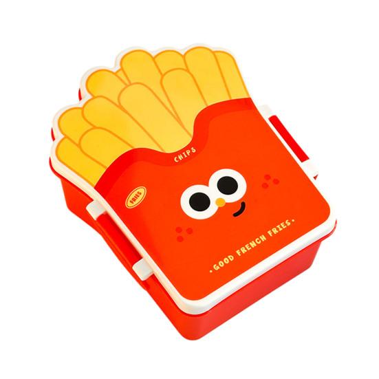 Yousheng Lunch Box Hamburger Chip Shape Food Grade Safe Airtight Leak-Proof Food Container Office Lunch Freshness Preserving Lunch Box