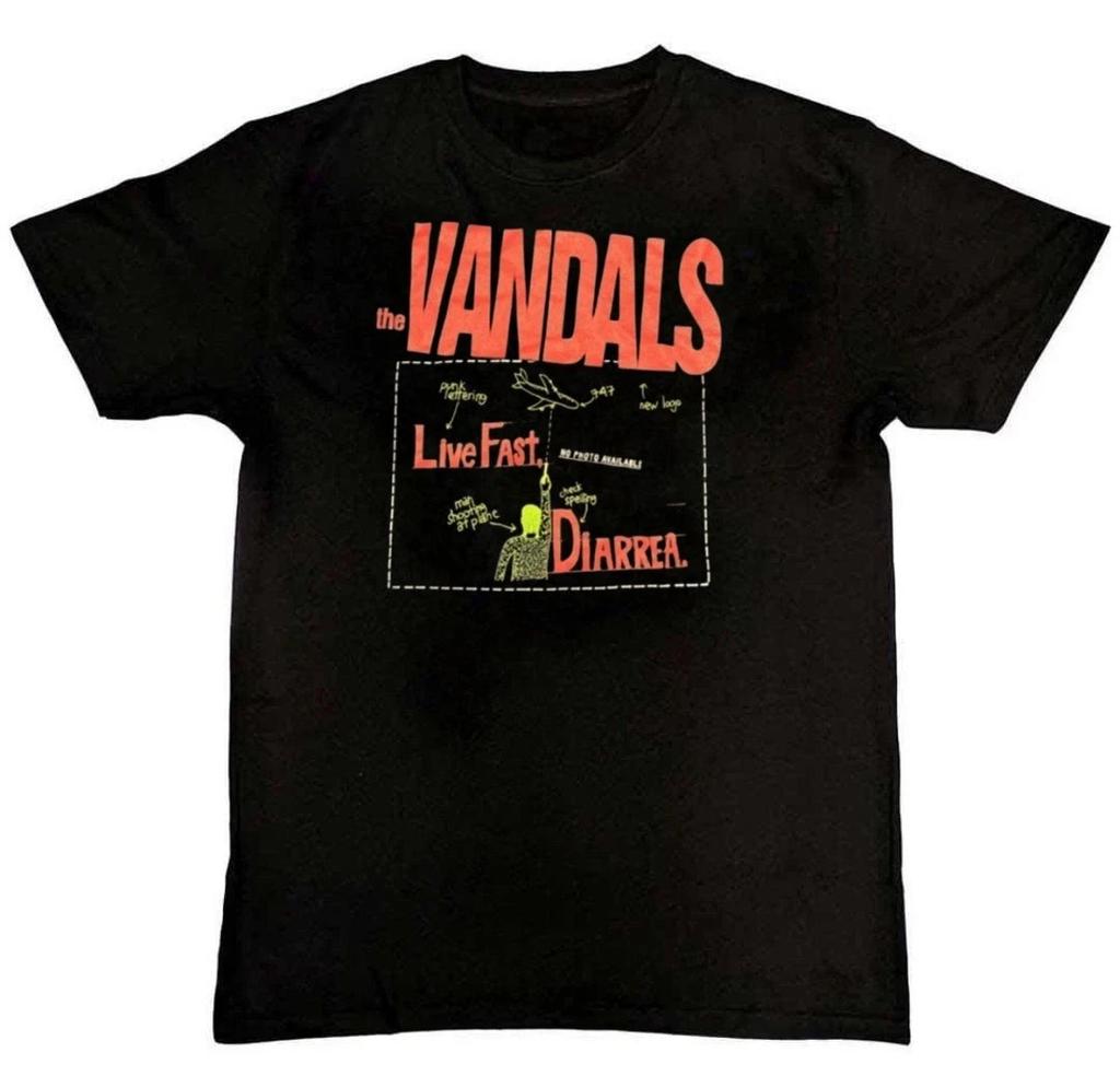 Vintage The Vandals Graphic Print Unisex Mens T-Shirt