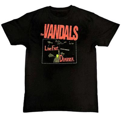 Vintage The Vandals Grafikdruck Unisex Herren 100% Baumwolle T-Shirt Herren T-Shirts Oberteil