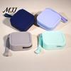 Exquisite Gift for Friends Silicone Coin Pouch with Zipper And Wrist Strap, Square Shockproof Keys Storage Bag, Lightweight Compact Change Purse