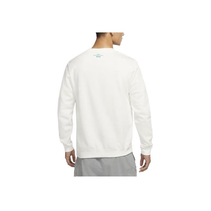 Nike Casual Sport Round Neck Pullover Sweatshirt Men Sweatshirt White DR7829-133