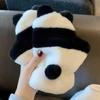 Mignons Gants Demi-Doigts Panda Dessin Animé Moufles en Peluche Nouveaux Gants Chauds Femmes
