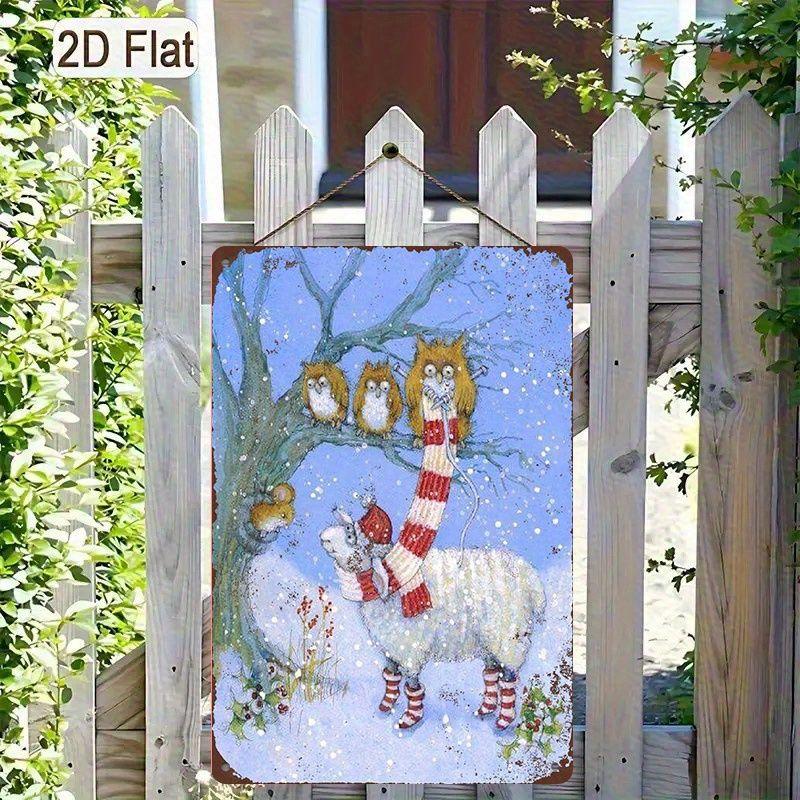 Retro Metal Sign Cute Pets Wall Decor Tin Plate Art for Living Room Bar Cafe