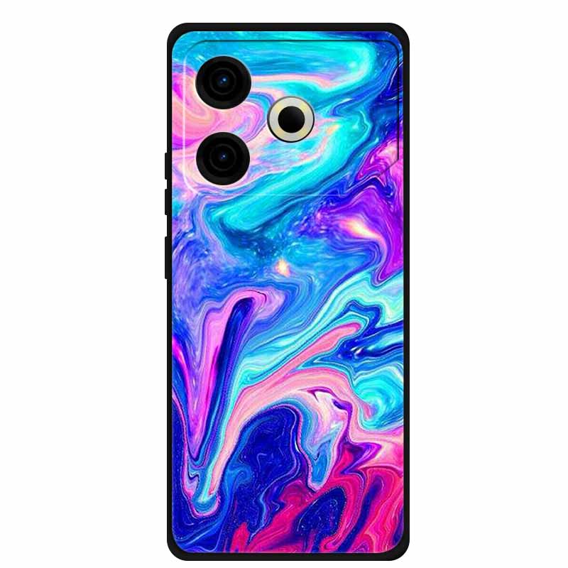 Phone Case For Tecno Pova6 Neo TPU Back Coque for Pova 6 Neo Marble Colour Soft Cover Protective Funda Luxury Silicone Shell