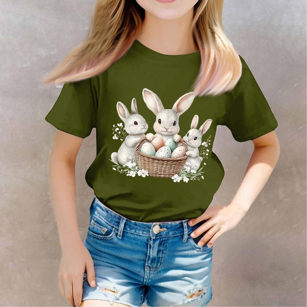 Kleinkind Mädchen Jungen T-Shirts Kinder Top Jungen und Mädchen Bedrucktes Kurzarm T-Shirt