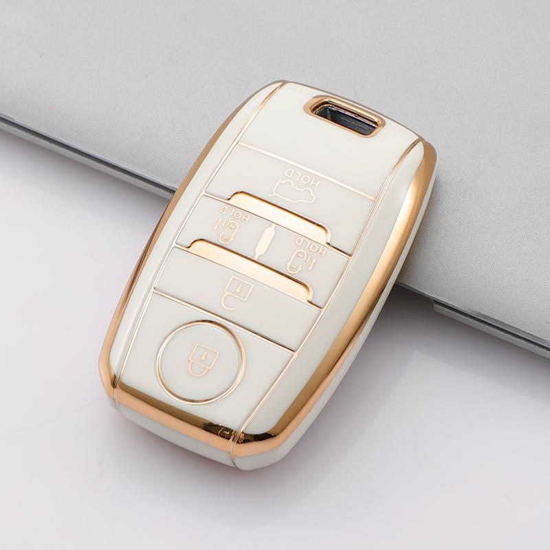 5/6-Tasten-TPU-Smart-Remote-Autoschlüsselgehäuseabdeckung für Kia Sedona Grand Carnival Snug Sorento L580 Kia Doule Carnival Keyless
