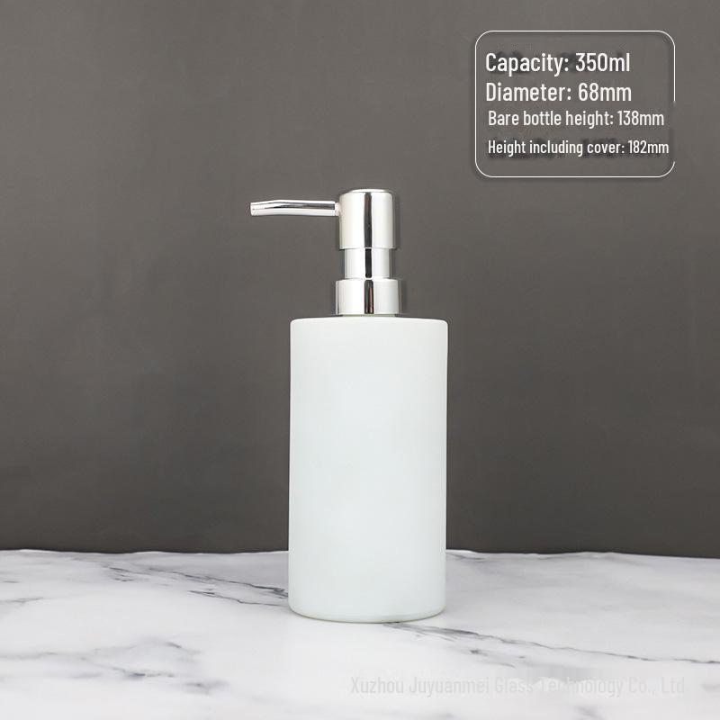 Nordic Style Glass Lotion & Soap Bottle for Home, Hand Sanitizer, and Hotel Shower Gel