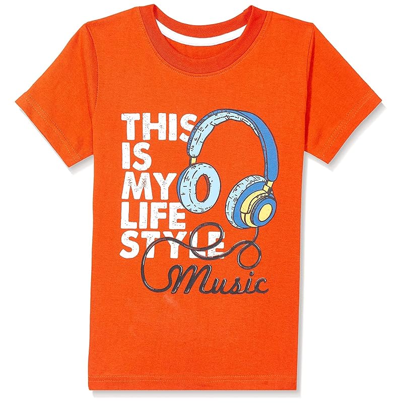 T2F Boy' Cotton Printed Regular Fit TShirt(Pack of )